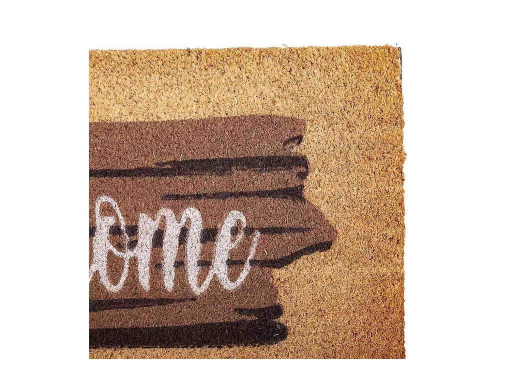 Fußmatte aus Kokosnuss mit aufgedruckter Zeichnung, 45 x 75 cm