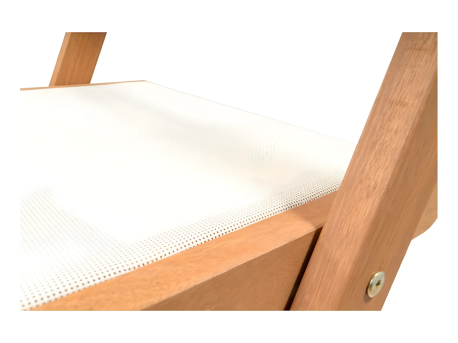 Conjunto de 2 Sillas plegables en madera exótica "Seoul" - Maple - Beige