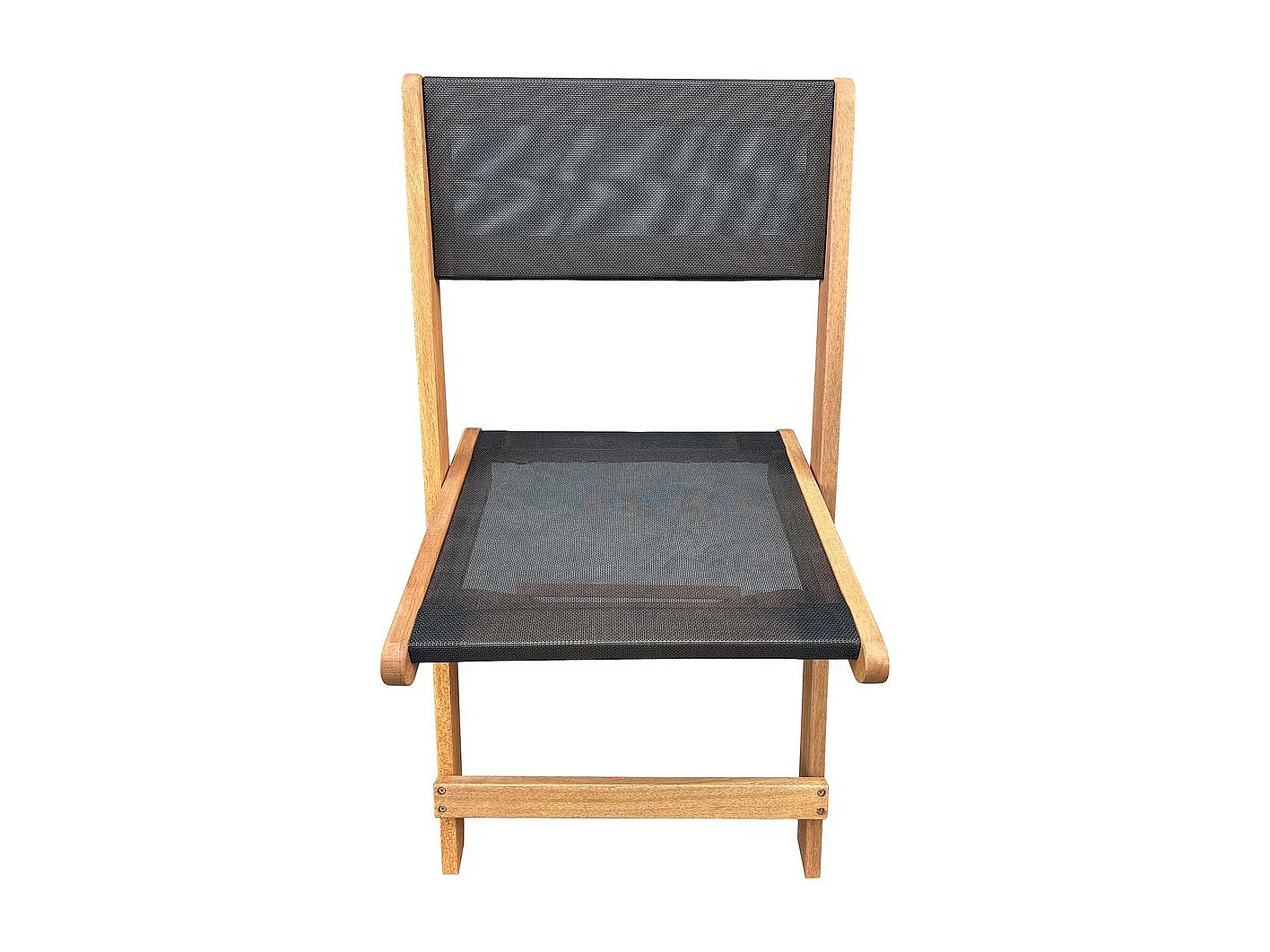 Klappstuhl aus Tropenholz "Seoul" - Maple - Schwarz - 2er-Set