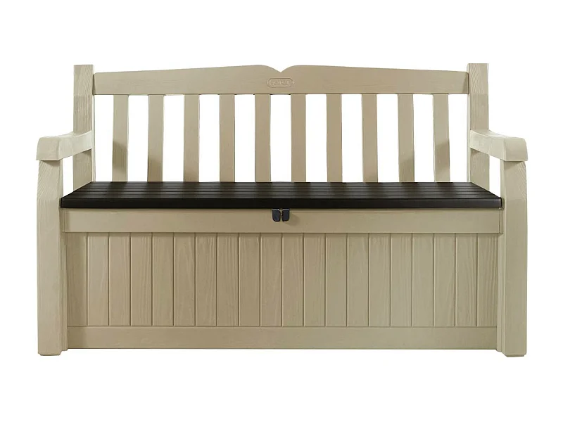 Caja de jardín de resina "Bogotá" - 265 L - 140 x 60 x 84 cm - Beige