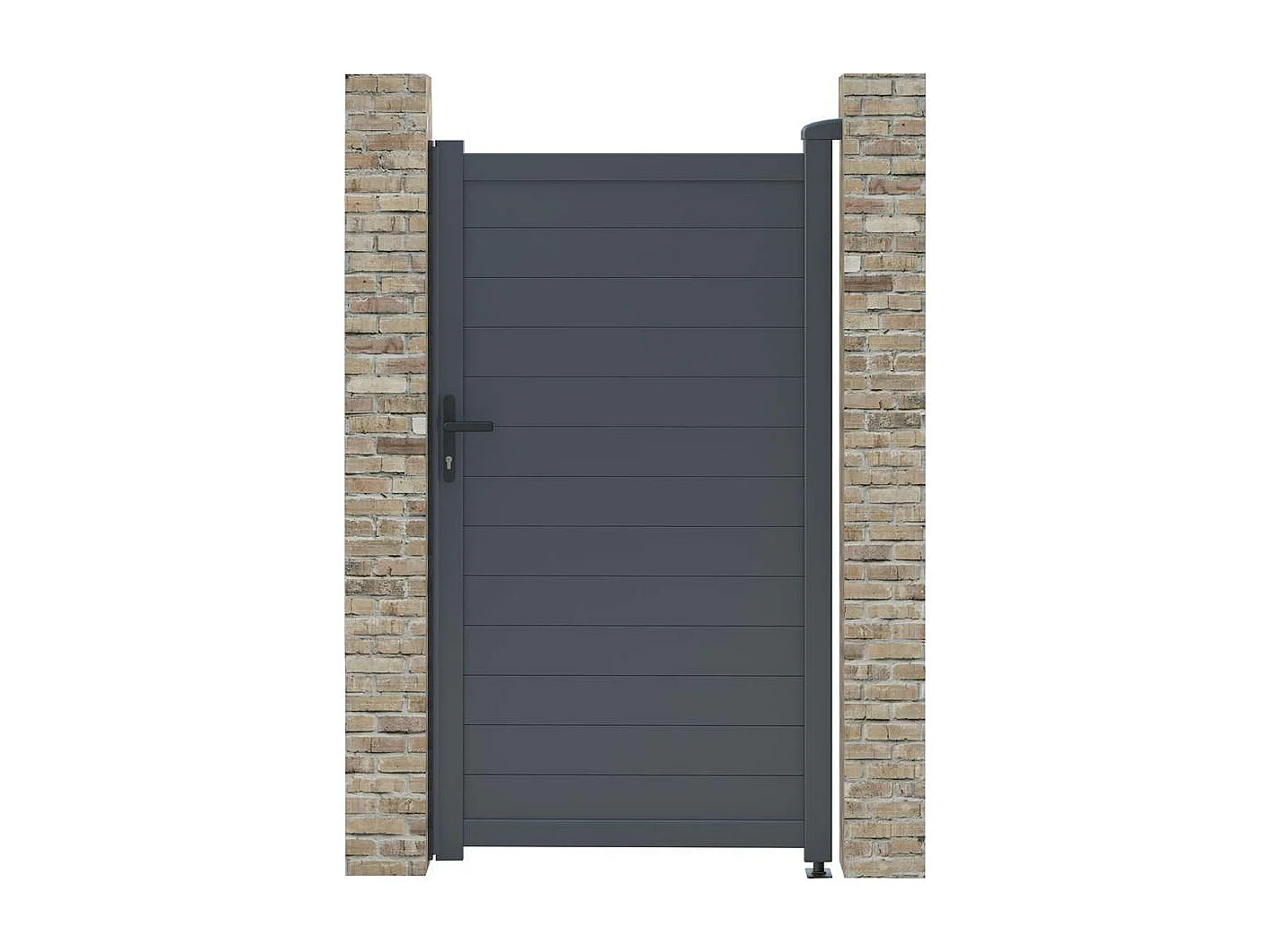 Furtka aluminiowa "Marc" - 101.2 x 180.9 cm - Szara