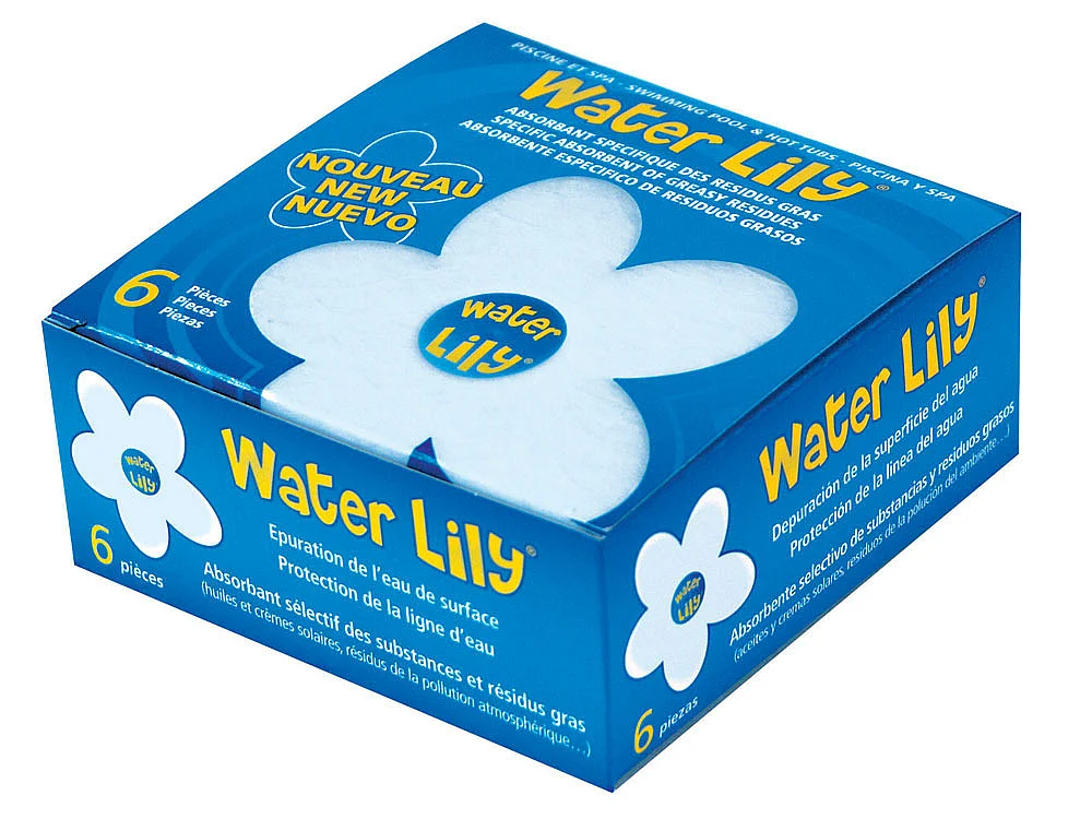 Conjunto de 6 acessórios de limpeza para piscina "Water Lily" para água cristalina