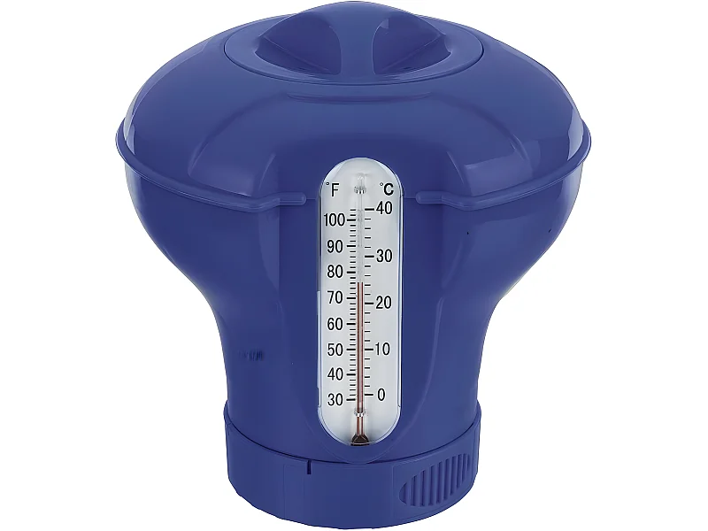 Diffuseur de chlore flottant avec thermomètre intégré