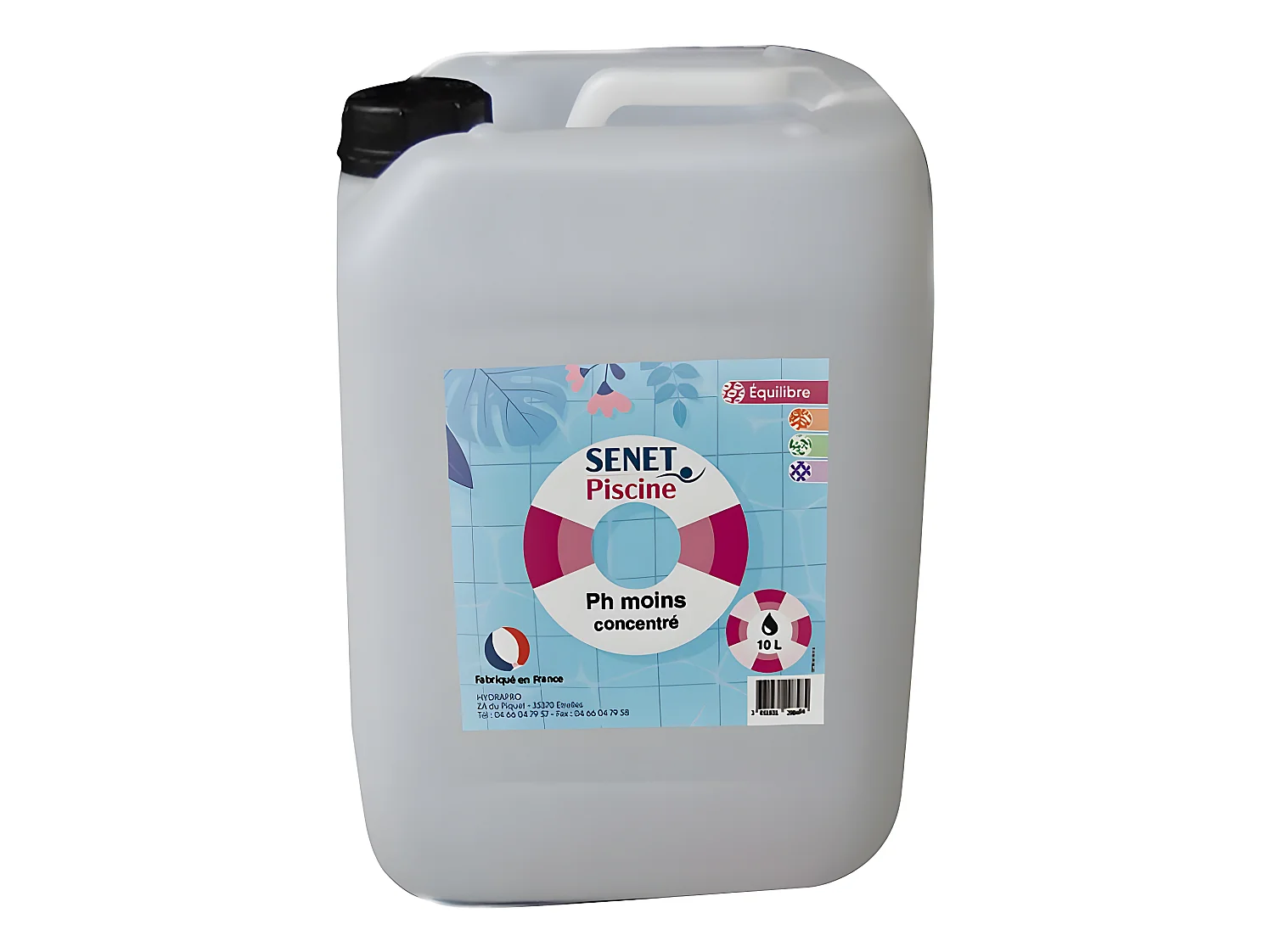 PH Menos Líquido Concentrado "Senet Piscina" - 10L para um pH perfeito da sua piscina