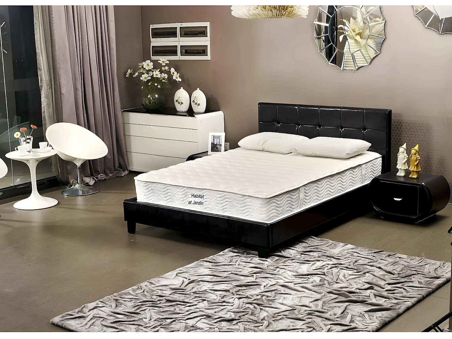 Matelas ressorts et mémoire de forme "Viva" - 140 x 190 x 26 cm