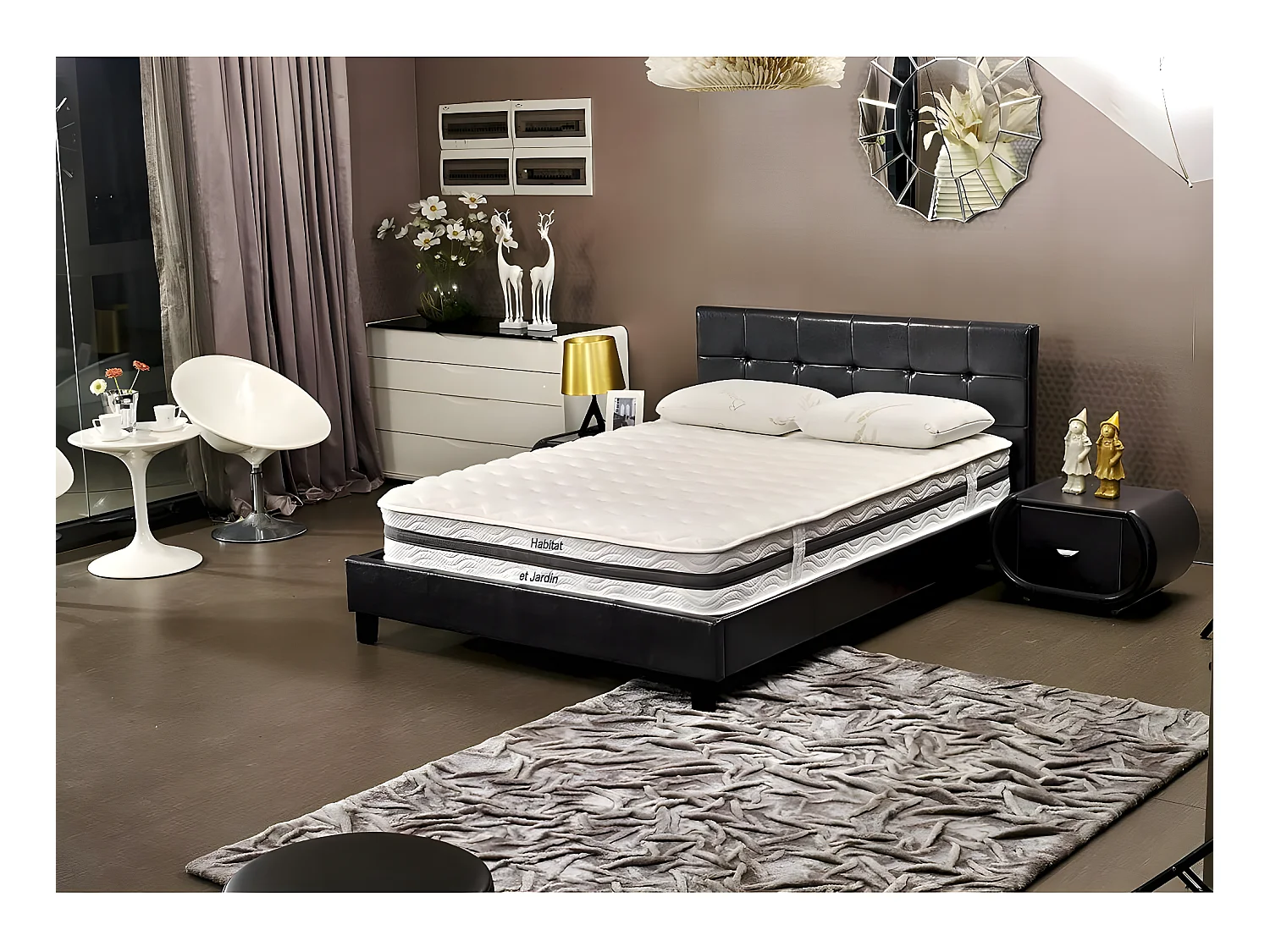 "Viva First" pocketvering en traagschuim matras - Optimaal comfort en onafhankelijk slaapgedrag - 140 x 190 cm