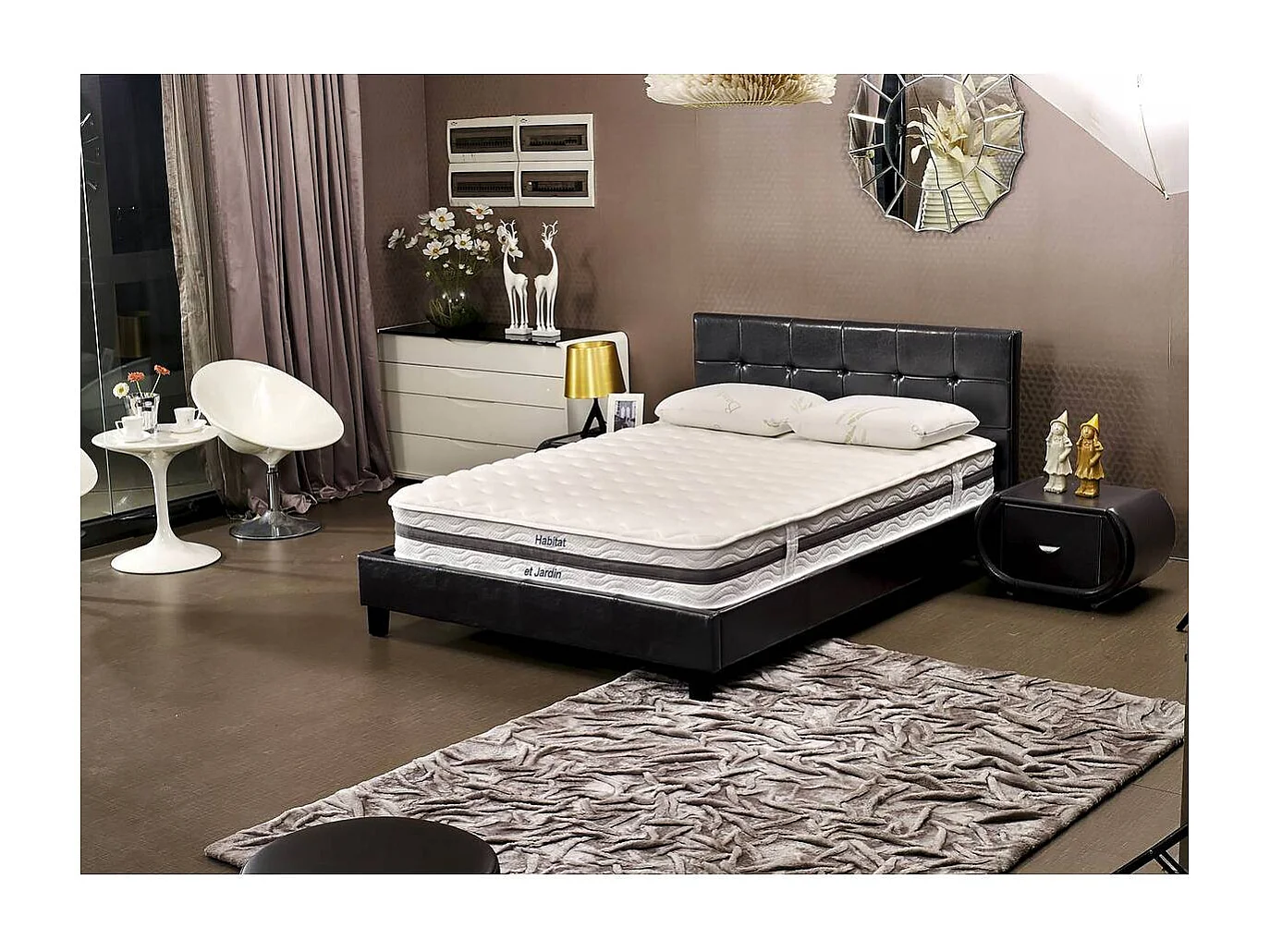 Matelas ressorts et mémoire de forme "Viva First" - 140 x 190 x 26 cm