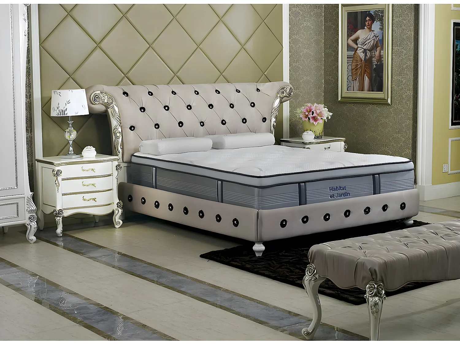 Matras binnenvering en memory foam "Julie" - 140 x 190 x 31 cm