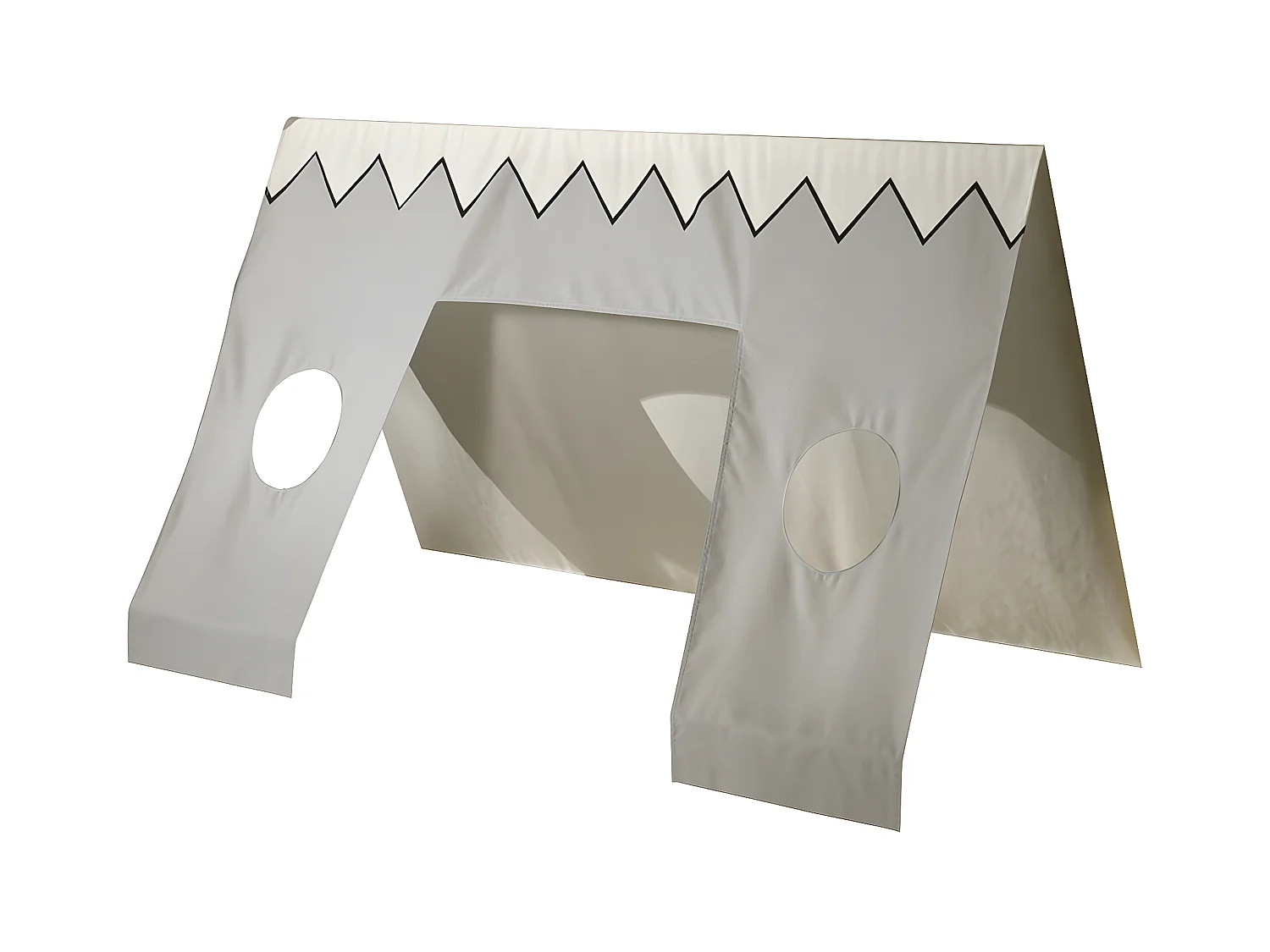 FLITT - Lit 90x200cm Forme Tipi avec Tiroir Pin et Toile