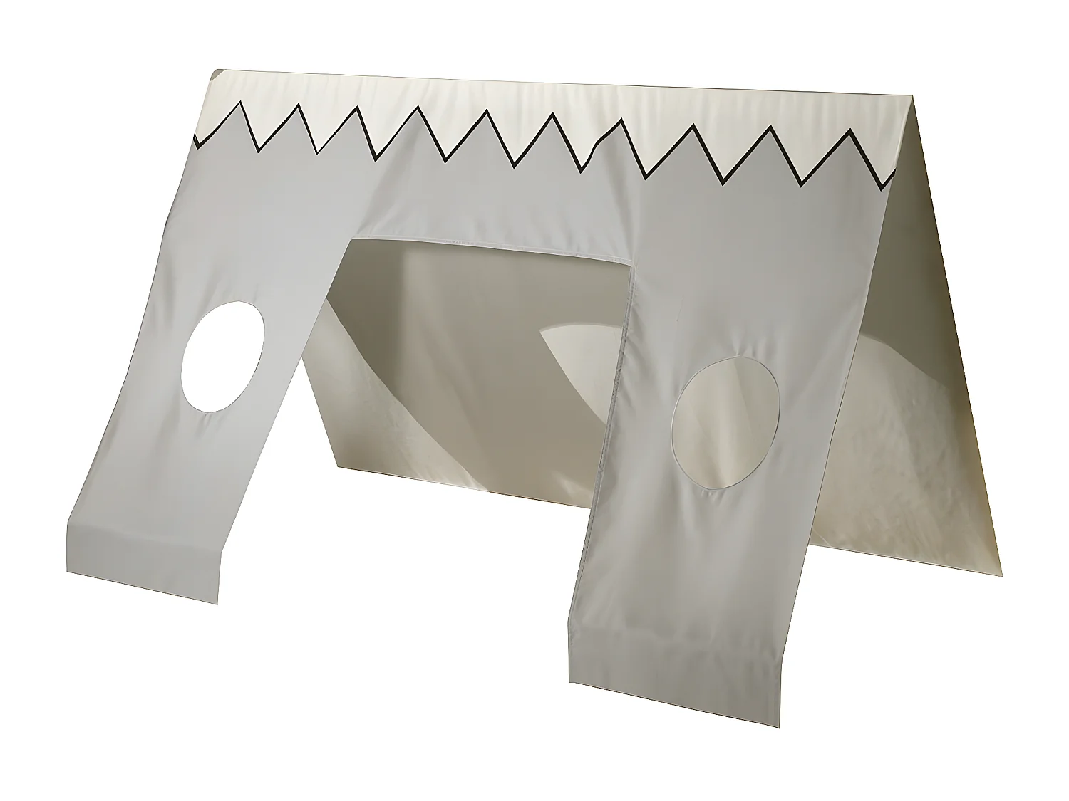 FLITT - Lit 90x200cm Forme Tipi avec Tiroir Pin et Toile