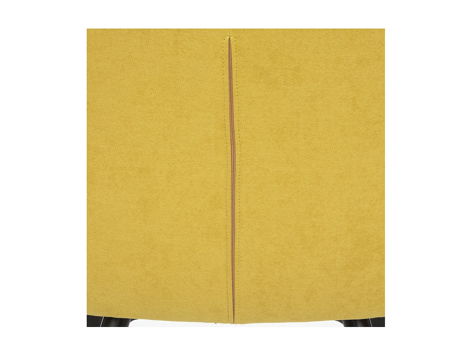 Chaise Fauteuil de table avec accoudoirs Jaune Ocre et pieds en métal