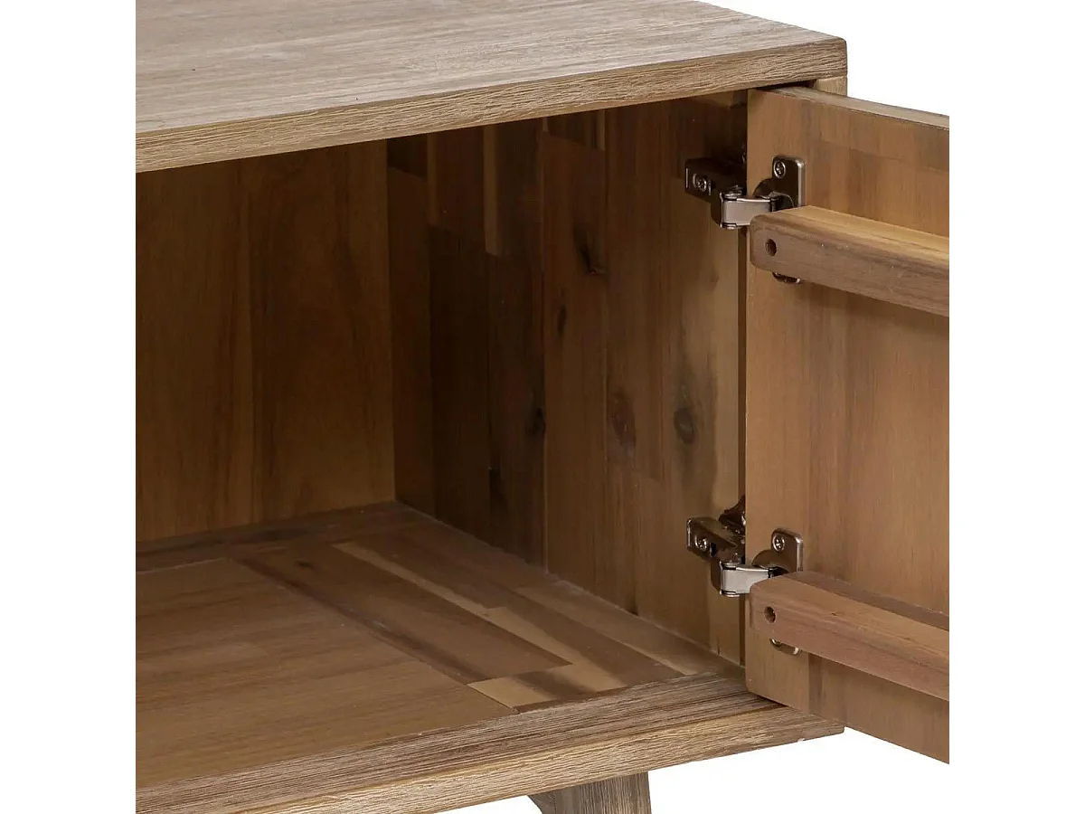 Meuble TV 2 Portes & 1 Tiroir "Aeris" 180cm Beige