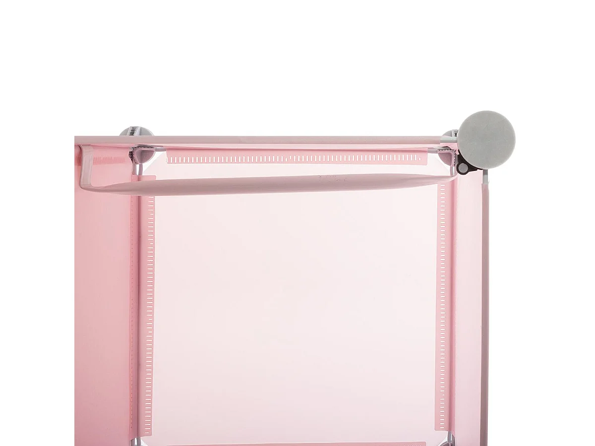 Armoire Penderie Enfants "Univers" 124cm Rose