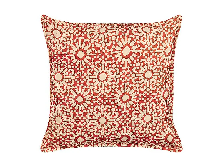 Coussin CEIBA Coton 45 x 45 cm Rouge Motif géométrique