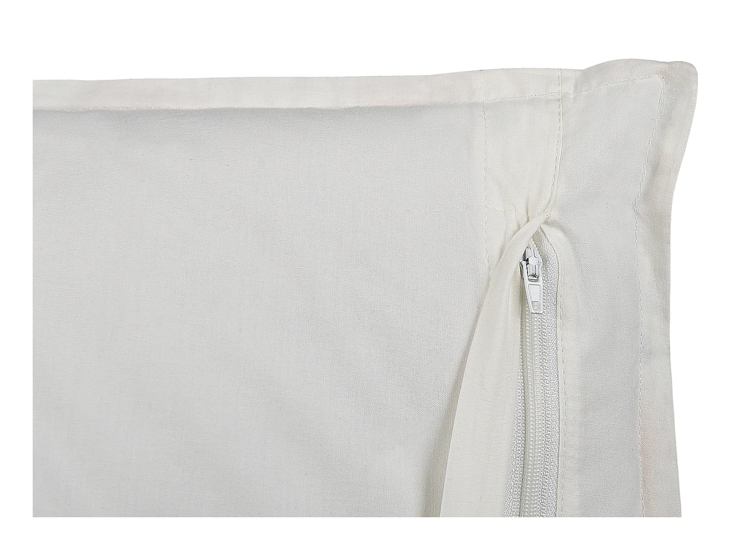 Dekokissen mit Füllung Blumenmuster orange Baumwolle bunt / weiß 45x45 cm Meadia