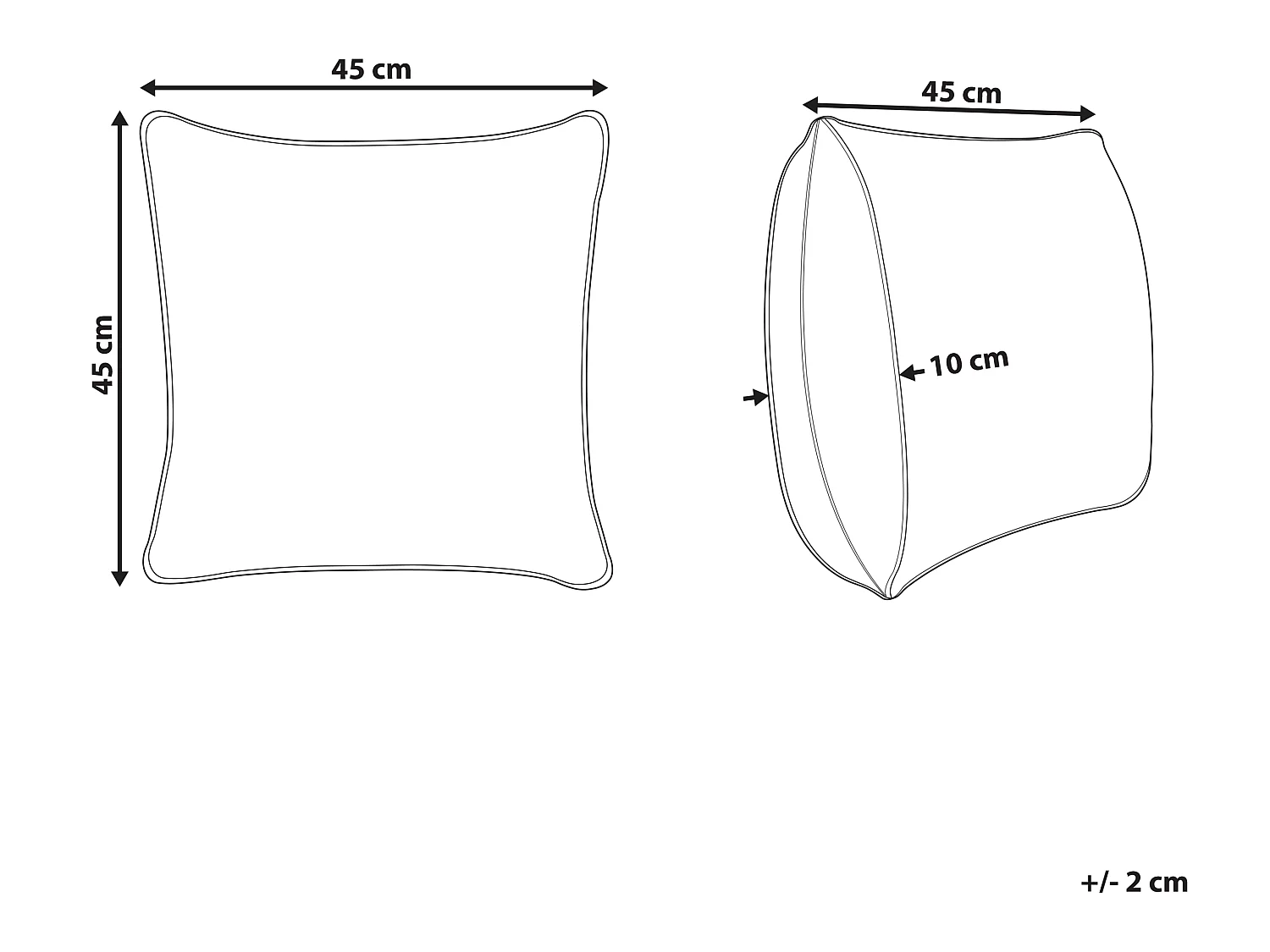 Dekokissen mit Füllung Blumenmuster orange Baumwolle bunt / weiß 45x45 cm Meadia