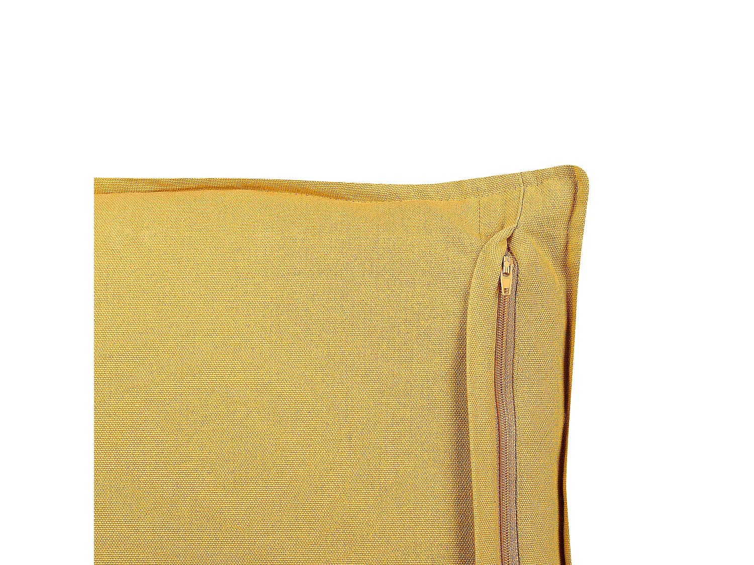 Coussin RAPIS Velours 45 x 45 cm Jaune Motif géométrique