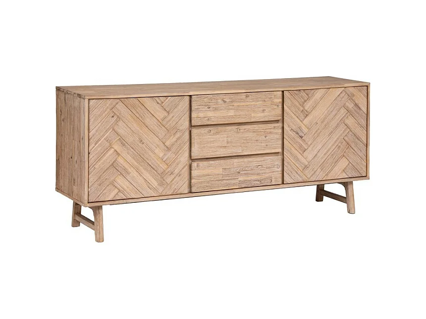 Buffet 2 Portes & 3 Tiroirs "Aeris" 180cm Beige