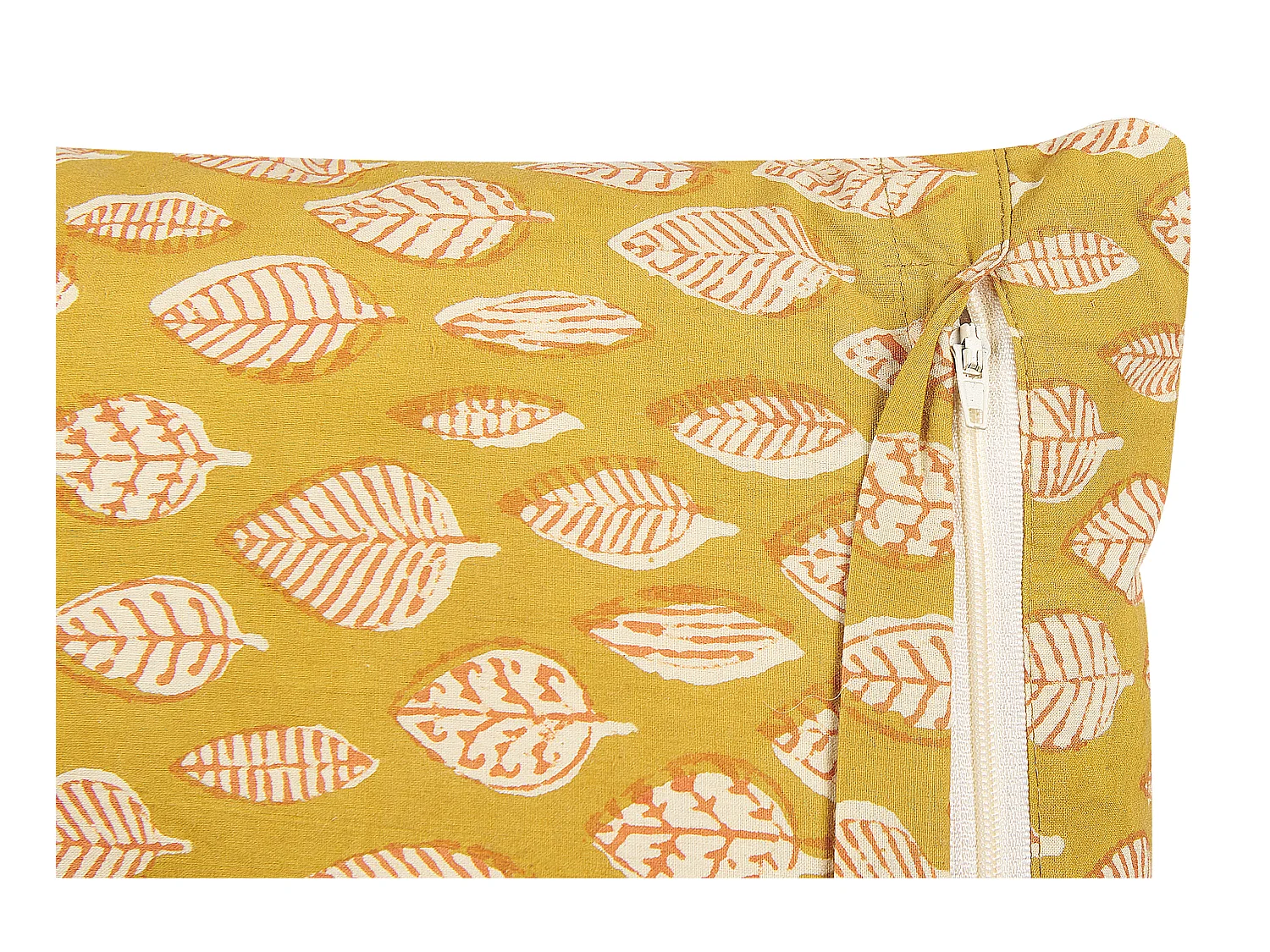 Lot de 2 coussins décoratifs GINNALA Coton 45 x 45 cm Jaune Motif de plante