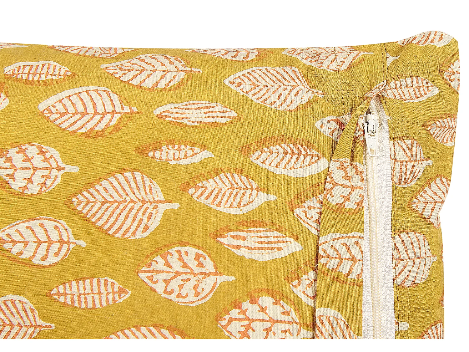 Set di 2 cuscini GINNALA Cotone 45 x 45 cm Giallo Trama di piante