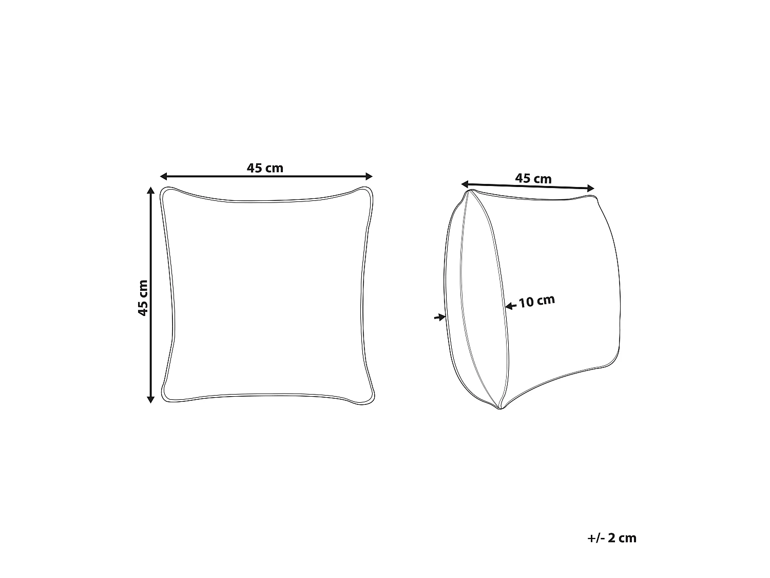 Poduszka dekoracyjna GINNALA Bawełna 45 x 45 cm Żółty Wzór roślinny