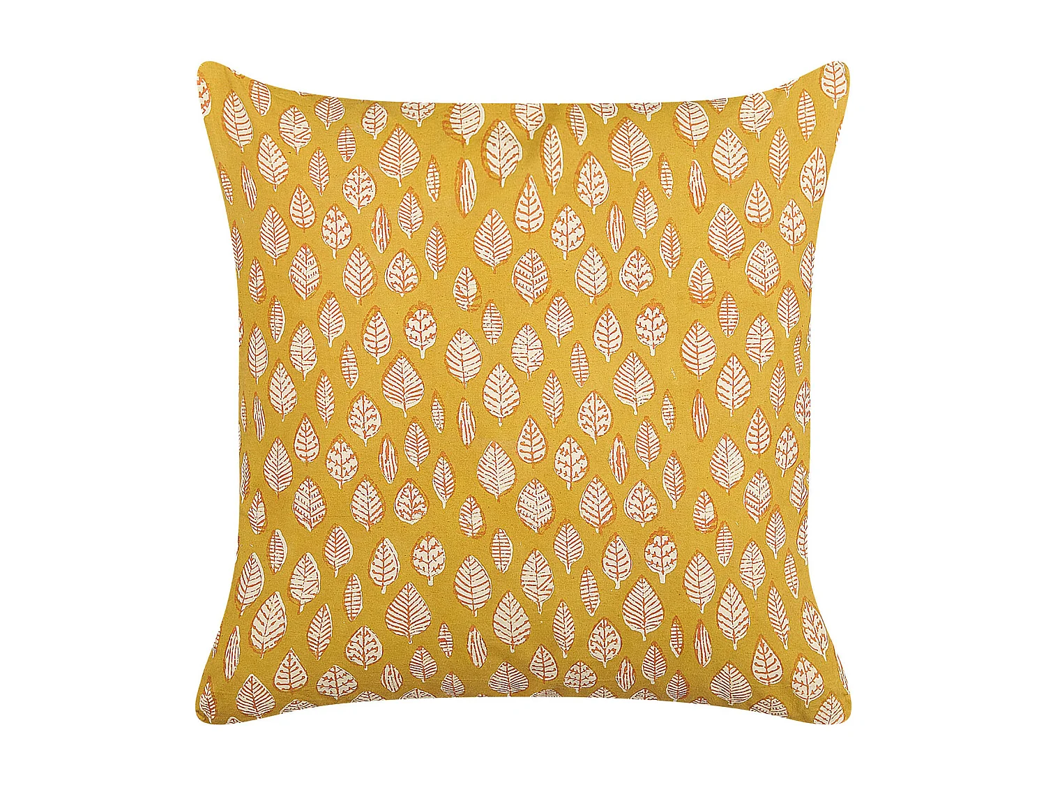 Cojín decorativo GINNALA Algodón 45 x 45 cm Amarillo Patrón de plantas