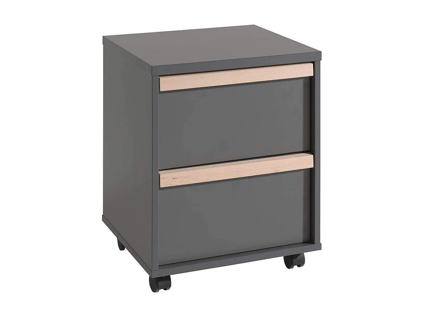 NASH DARK - Pack Combiné Lit Mezzanine 90x200cm + Pack Bureau Complet