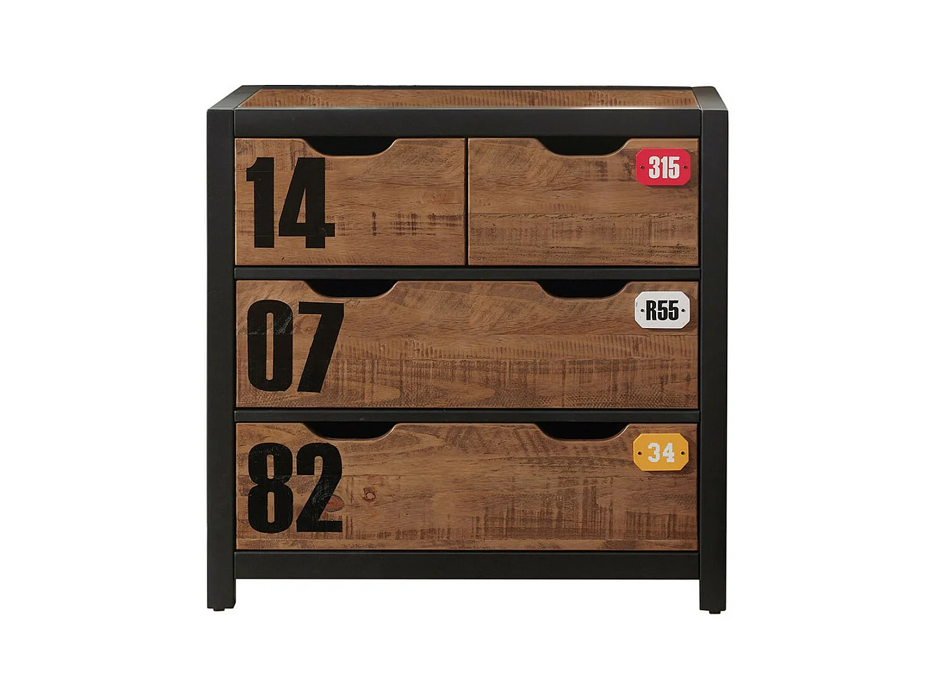 TCHAD - Chambre Complète 90x200cm + Armoire 2 Portes