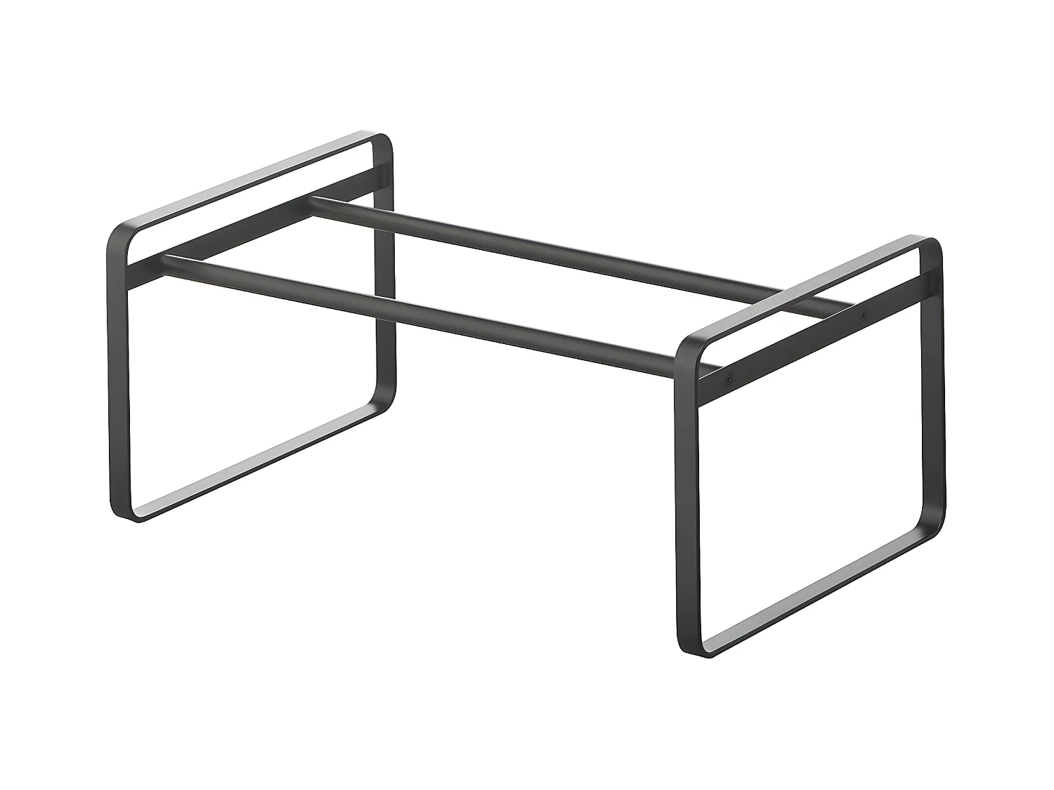 Etagère à chaussures extensible noire 1 niveau - L41 cm