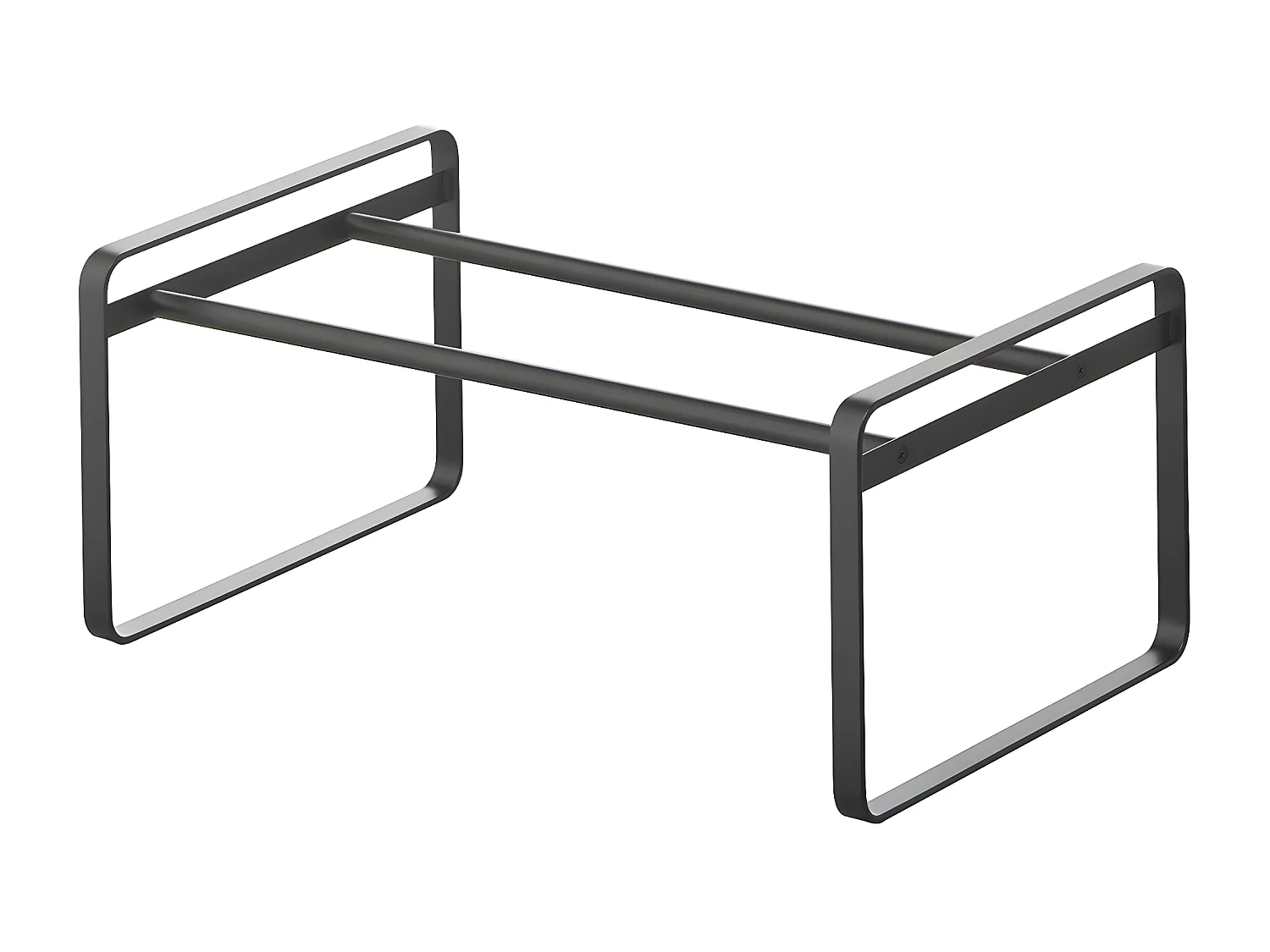 Scaffale per scarpe nero espandibile 3 livelli - L41 cm