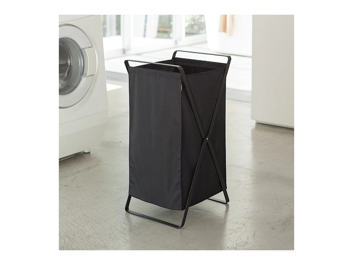 Cesto  da lavanderia nero Tower - L30 cm