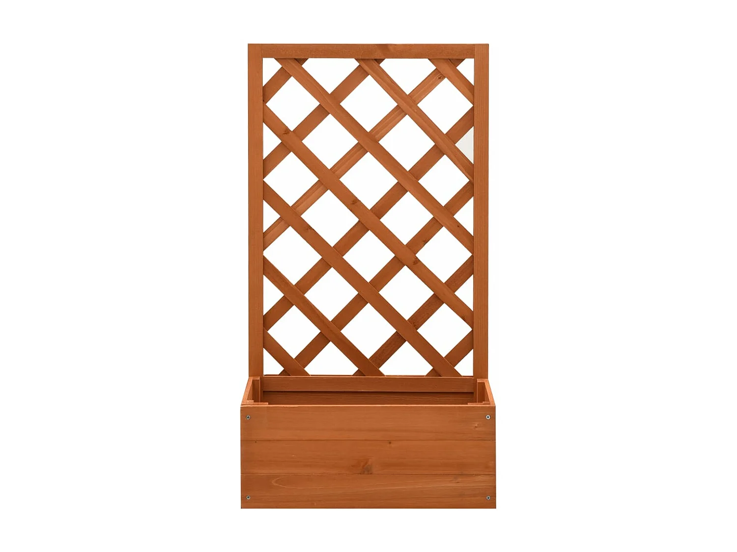 Plantador de treliça de jardim 50 x 25 x 90 cm madeira de abeto 02_0000878