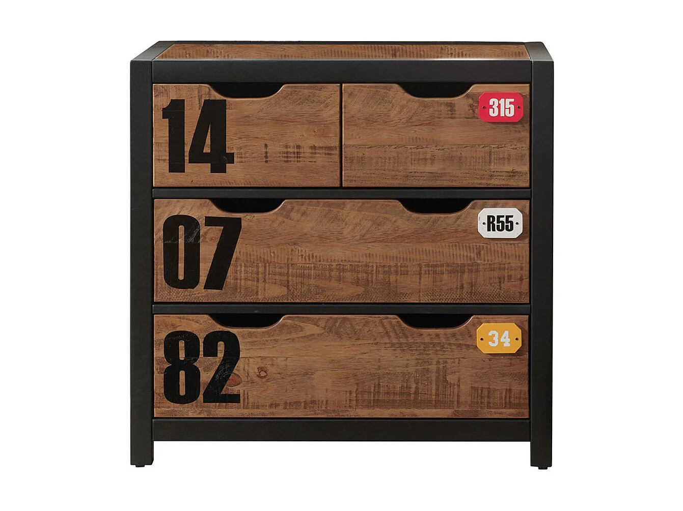 TCHAD - Chambre Complète 90x200cm + Armoire 3P + Pack Bureau