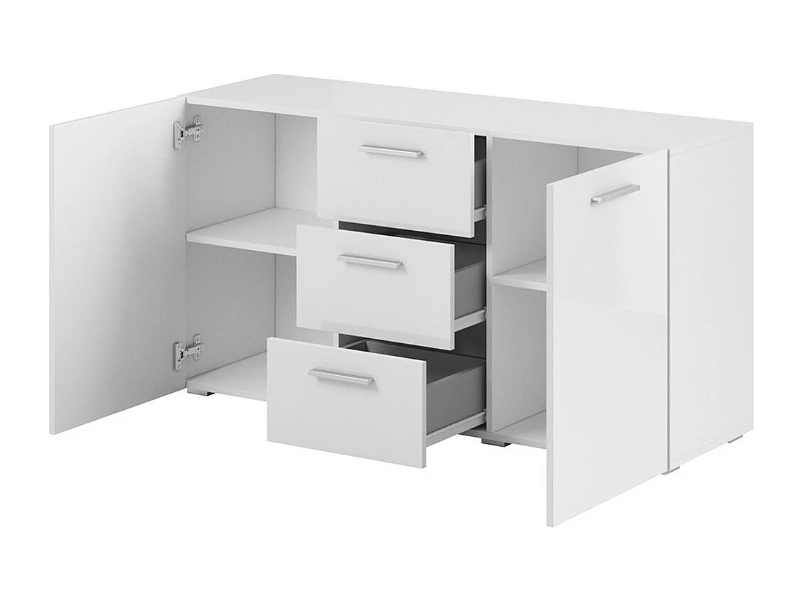 Buffet CONNOR kleur wit, 132 x 69 x 39 cm