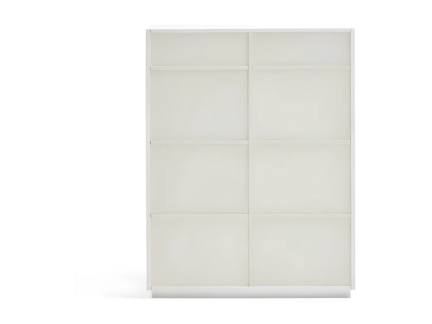 Meuble d'entrée 2 portes 2 tiroirs Blanc - TEULAT DORIC