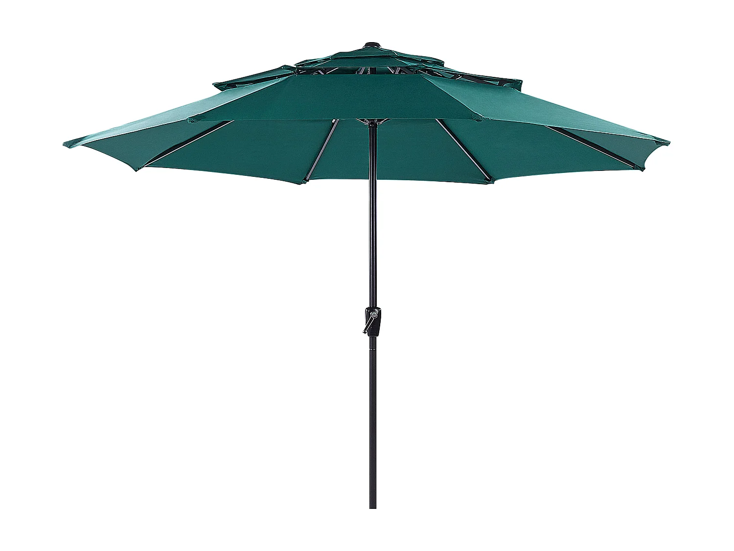 Parasol de jardin 285 cm BIBIONE Vert émeraude