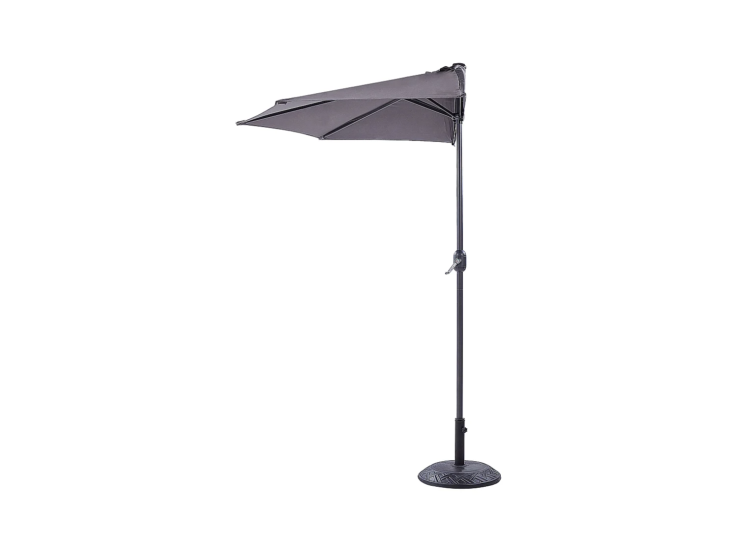 Parasol halfrond grijs 270 cm GALATI