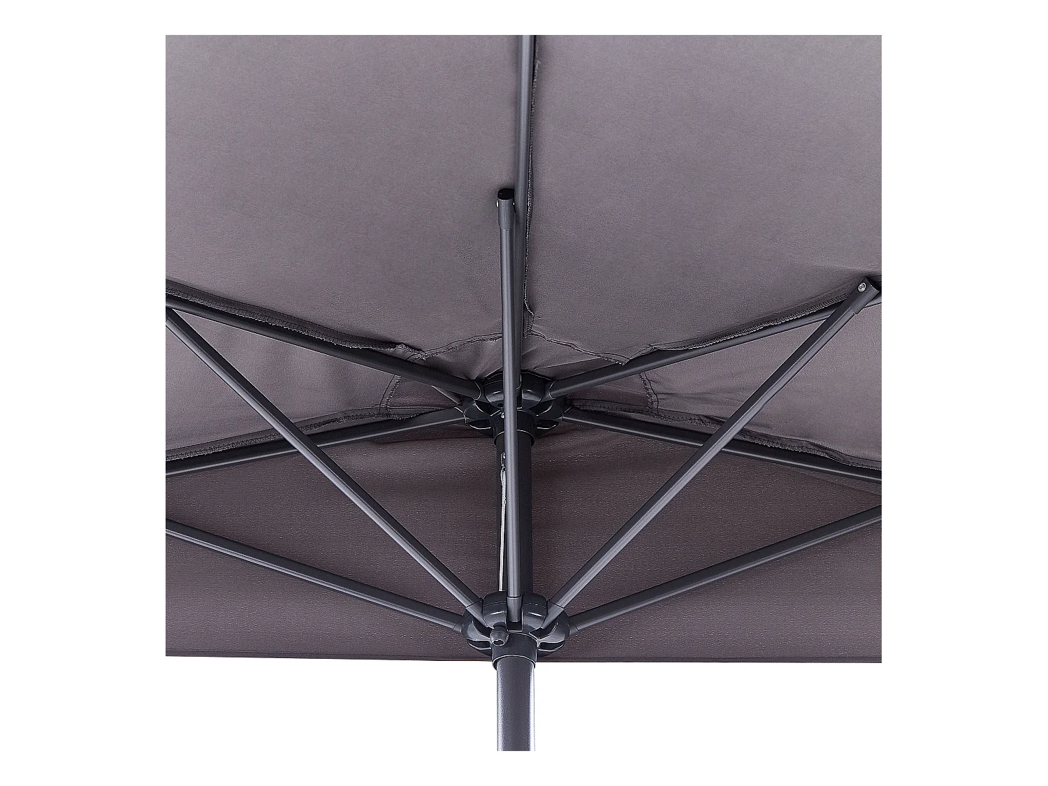 Parasol halfrond grijs 270 cm GALATI