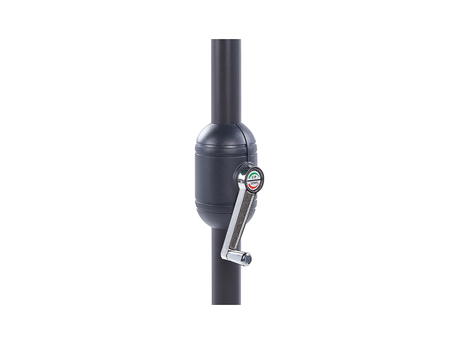 Parasol halfrond grijs 270 cm GALATI