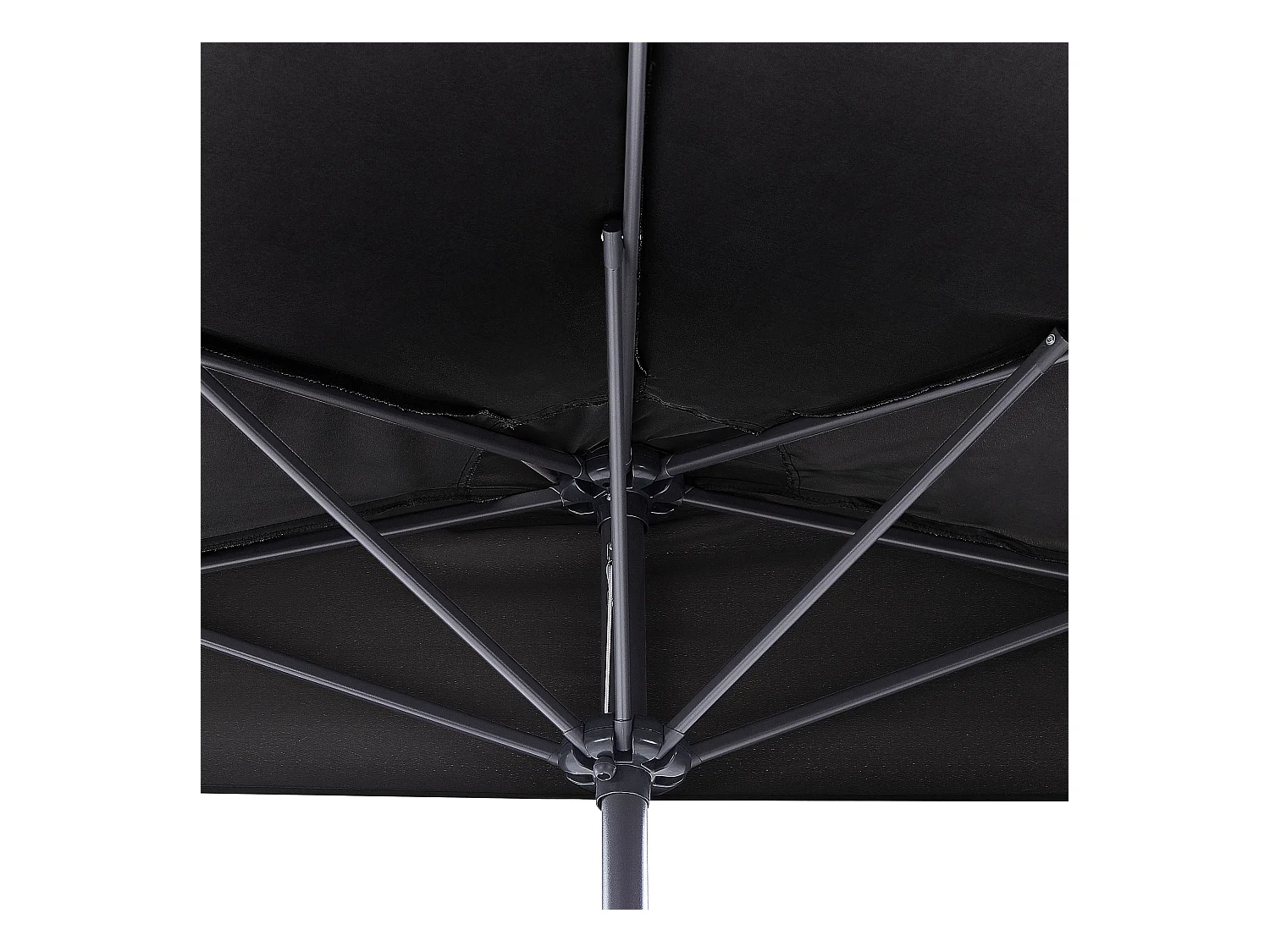 Halfronde parasol 270 cm GALATI Zwart