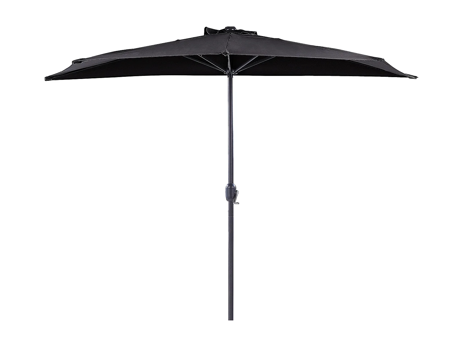 Parasol demi-rond 270 cm GALATI Noir