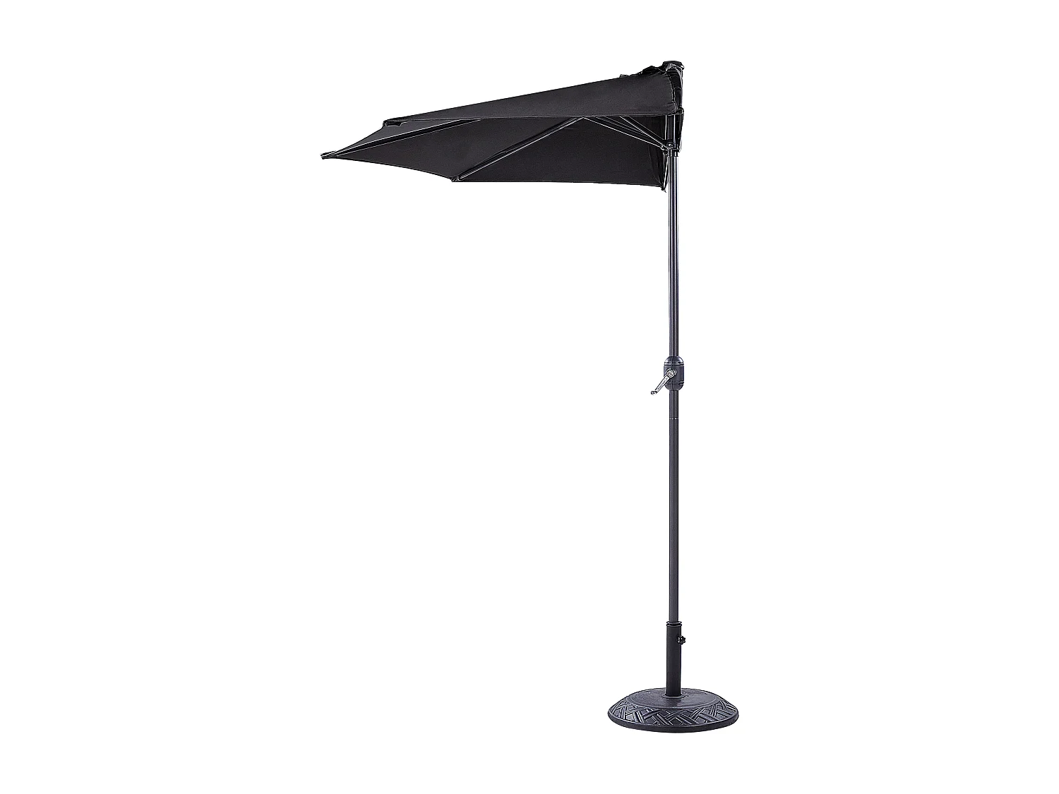 Parasol demi-rond 270 cm GALATI Noir