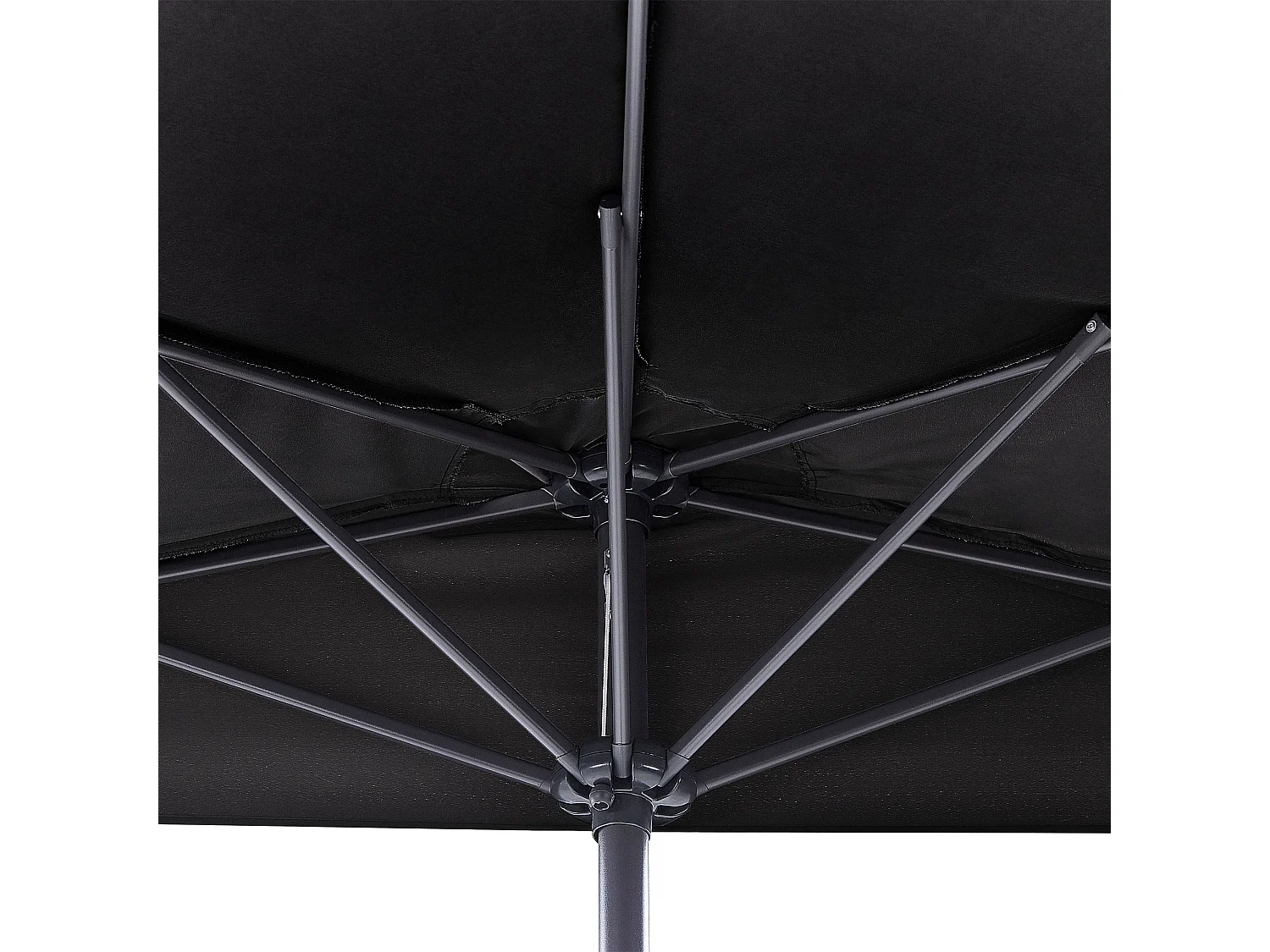 Parasol demi-rond 270 cm GALATI Noir