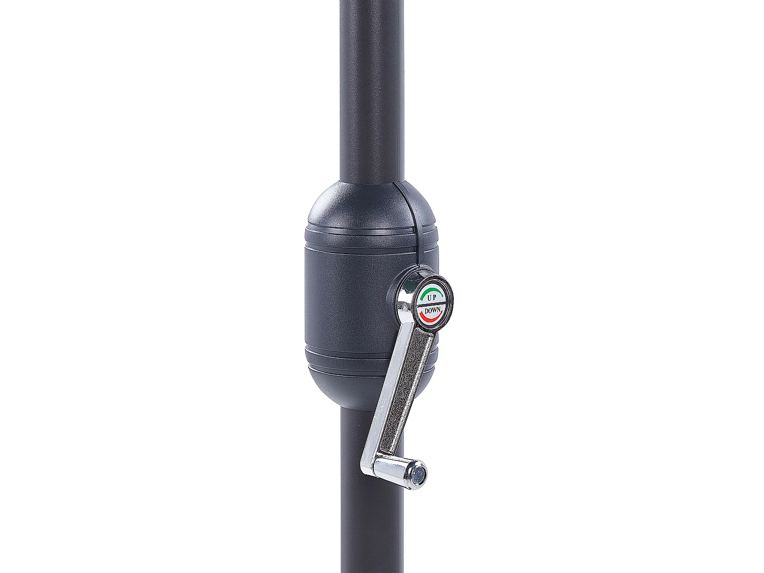 Parasol demi-rond 270 cm GALATI Noir