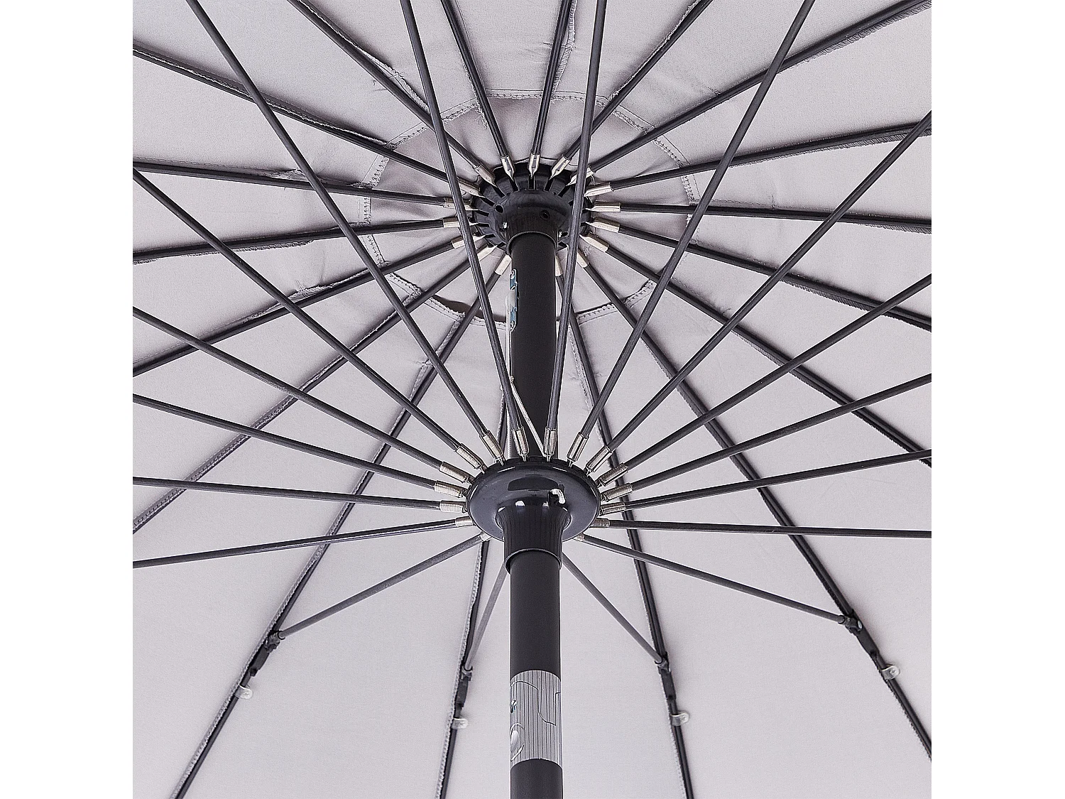 Parasol de jardin 255 cm BAIA Gris clair