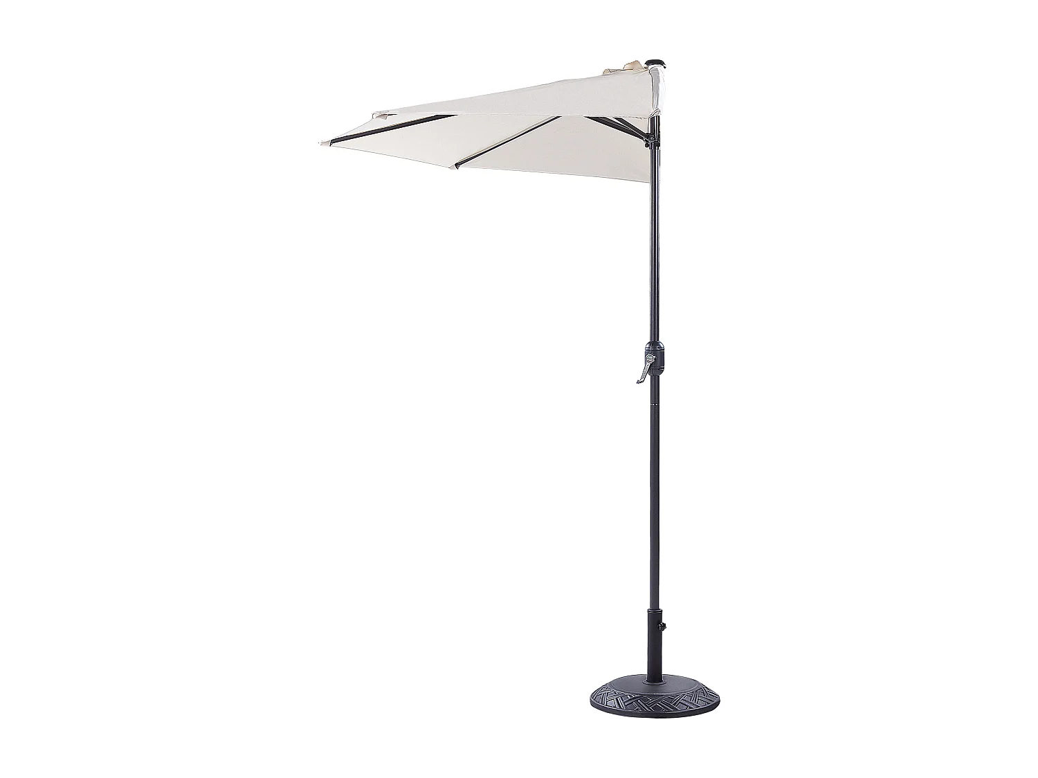 Parasol demi-rond 270 cm GALATI Beige