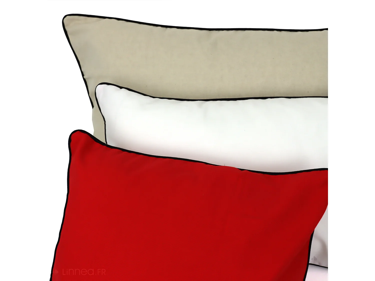 Housse de coussin 45x45 cm MONTSEGUR Noir