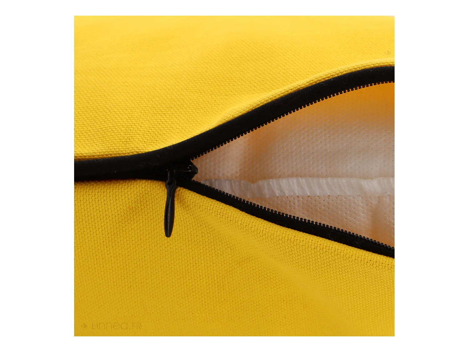 Housse de coussin 45x45 cm MONTSEGUR jaune Curcuma