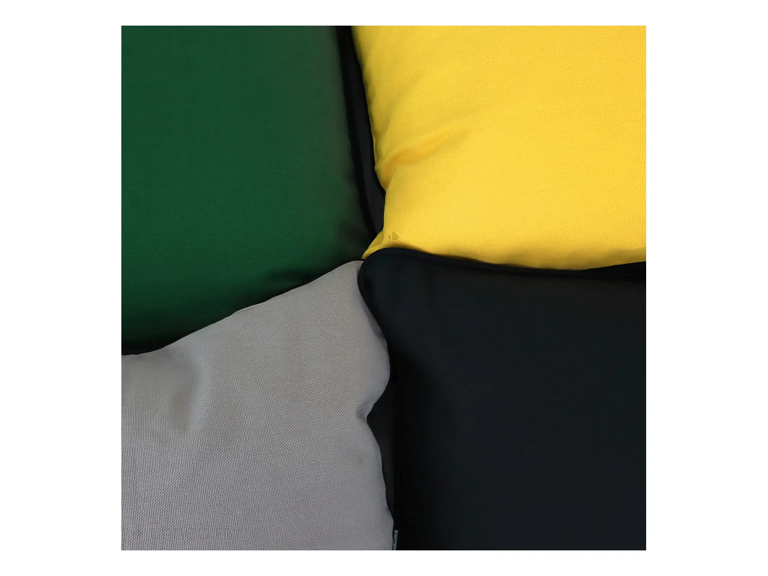 Housse de coussin 45x45 cm MONTSEGUR jaune Curcuma