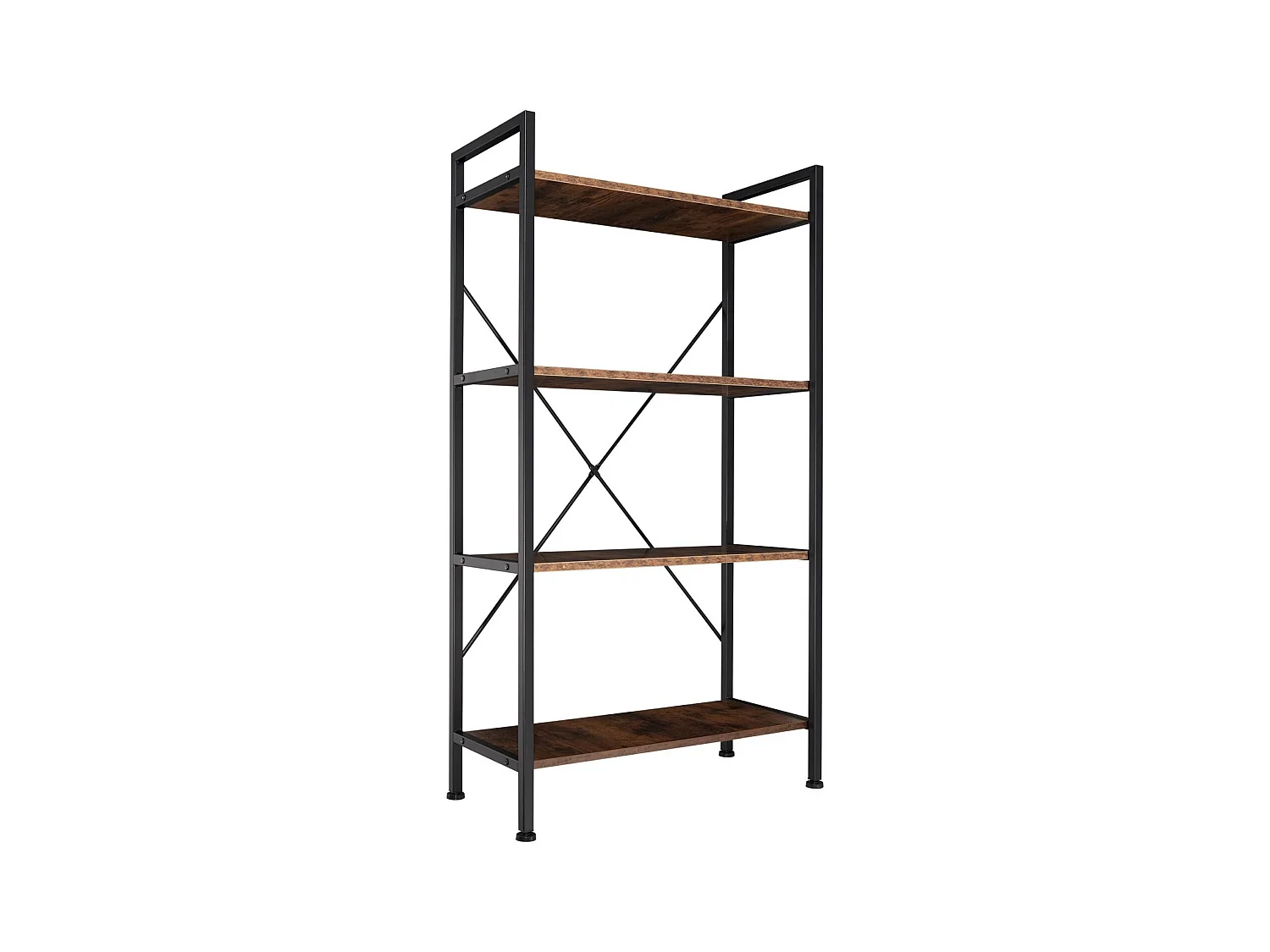 Grande étagère bibliothèque au marron 67.5 x 31.5 x 121.5 cm 08_0000278